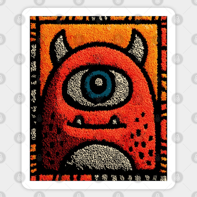 Gentle Cyclops | The Misunderstood Monster Sticker by TuncGK